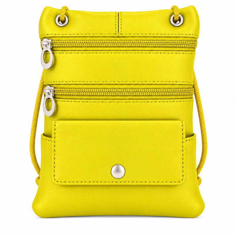 905 Yellow Leather/Pu Crossbag (New) (image for) 905 Yellow Leather/Pu Crossbag (New)